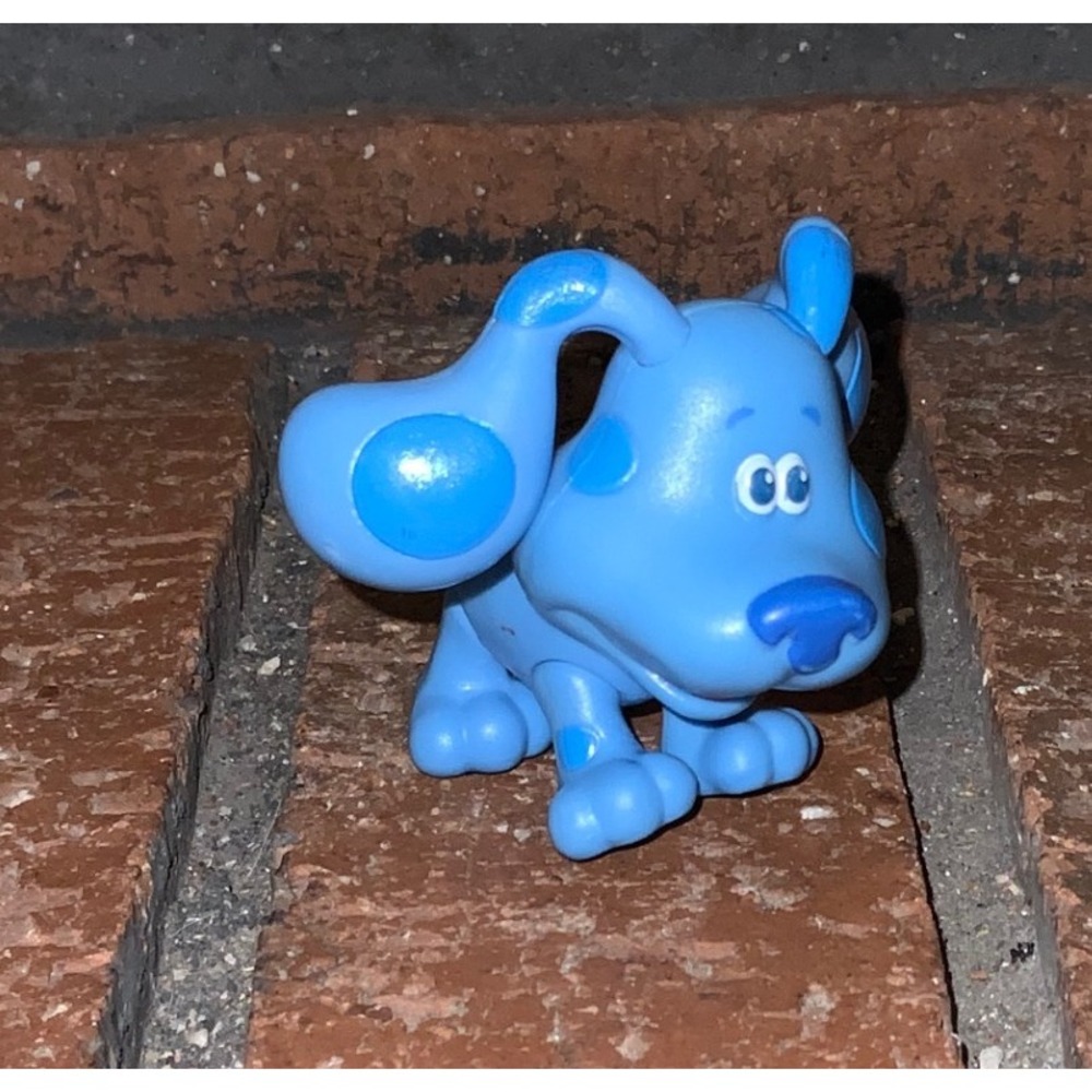 2019‎ Viacom Blues Clues Blue Spotted Dog PVC 2.25" Moveable Body
